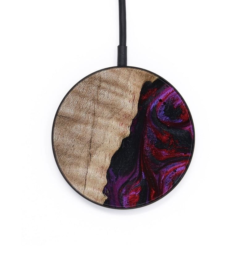 Circle Wood Wireless Charger - Effie (Red, 817702)