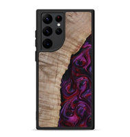 Galaxy S22 Ultra Wood Phone Case - Effie (Red, 817702)