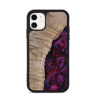 iPhone 11 Wood Phone Case - Effie (Red, 817702)