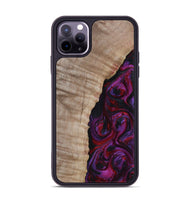 iPhone 11 Pro Max Wood Phone Case - Effie (Red, 817702)