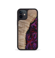 iPhone 12 mini Wood Phone Case - Effie (Red, 817702)
