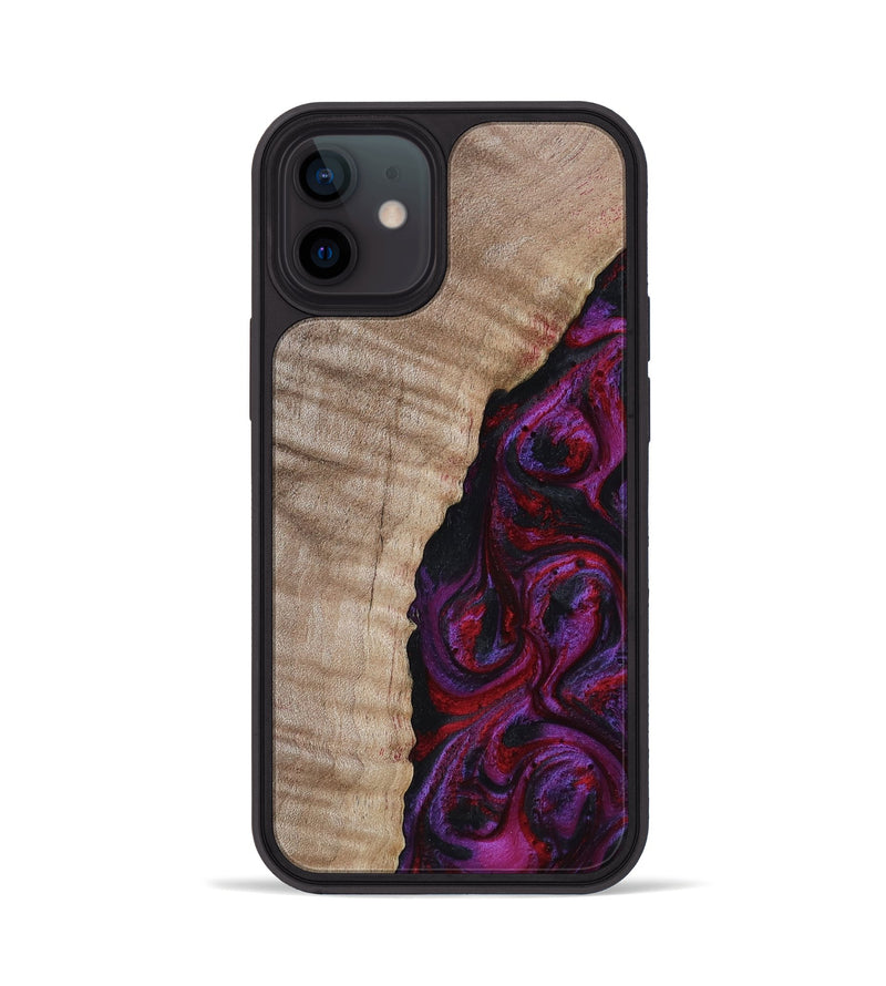 iPhone 12 Wood Phone Case - Effie (Red, 817702)