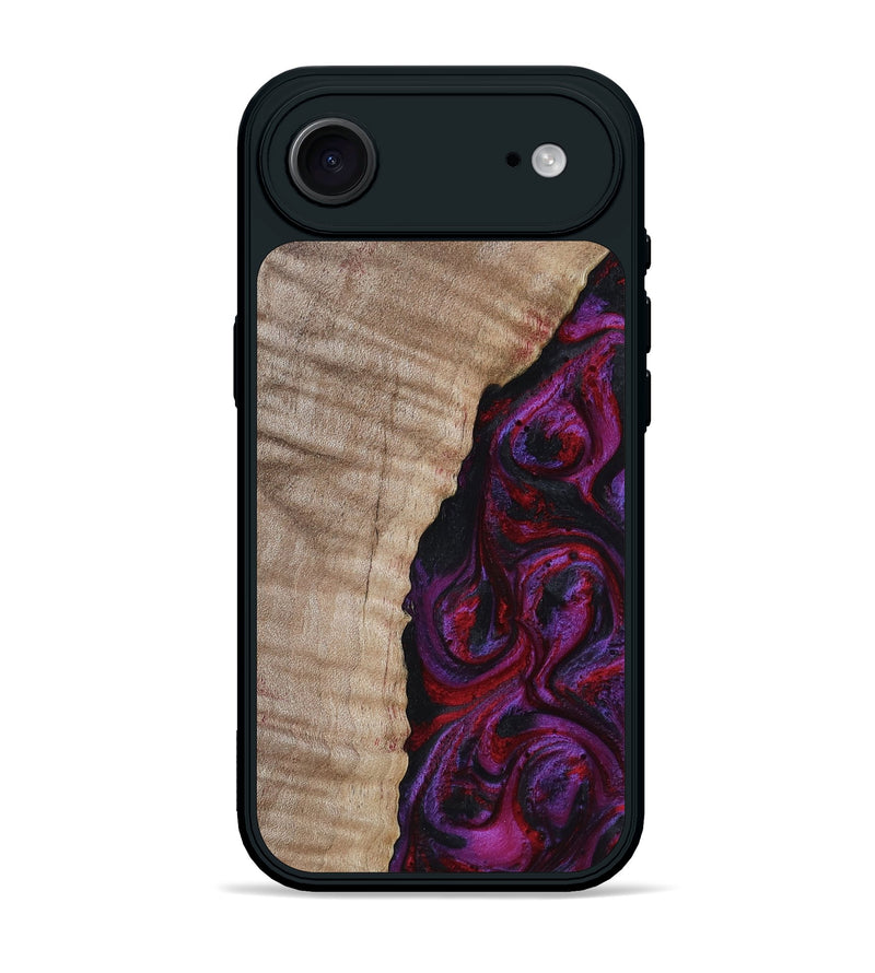 iPhone 17 Air Wood Phone Case - Effie (Red, 817702)
