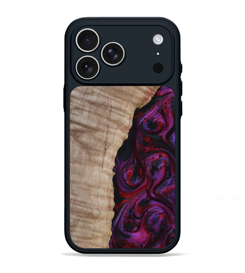 iPhone 17 Pro Max Wood Phone Case - Effie (Red, 817702)