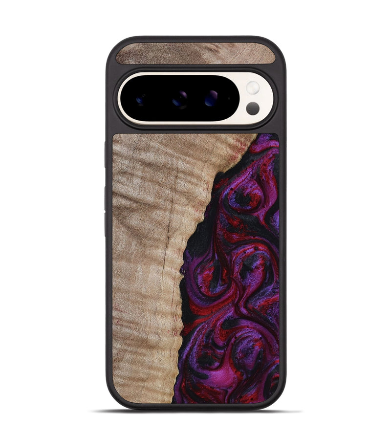 Pixel 9 Pro Wood Phone Case - Effie (Red, 817702)