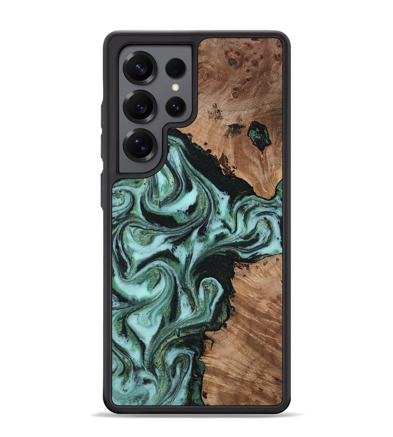 Galaxy S25 Ultra Wood Phone Case - Tamela (Green, 817708)