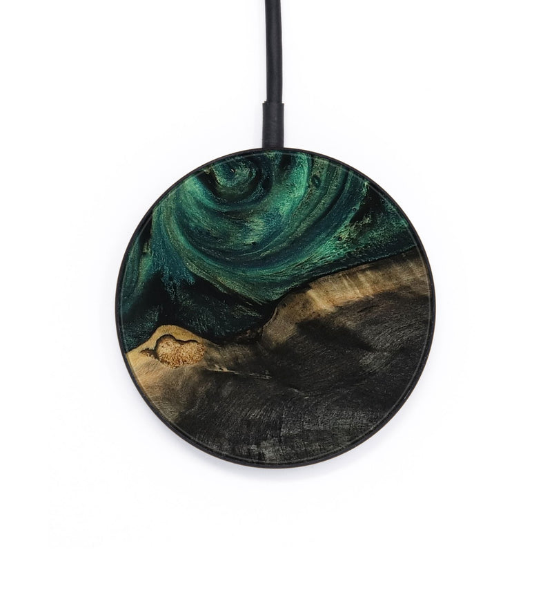 Circle Wood Wireless Charger - Leda (Green, 817709)
