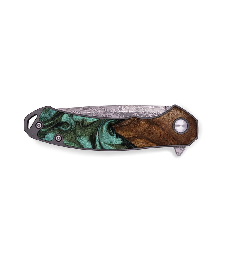 EDC Wood Pocket Knife - Dejah (Green, 817710)