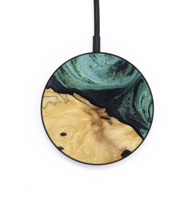 Circle Wood Wireless Charger - Aliana (Green, 817716)