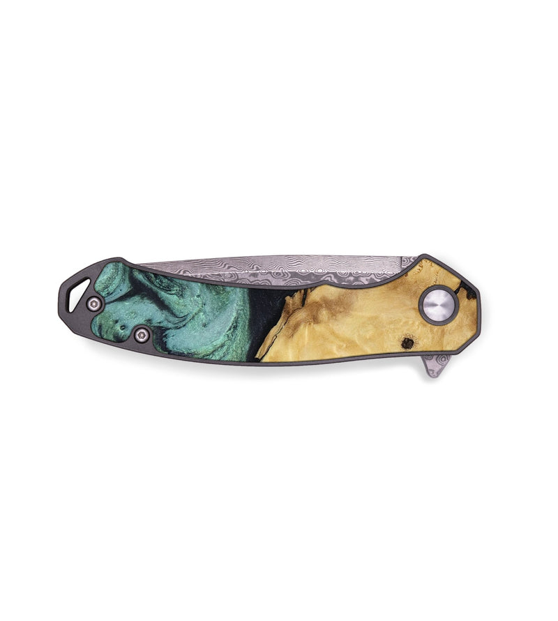 EDC Wood Pocket Knife - Aliana (Green, 817716)