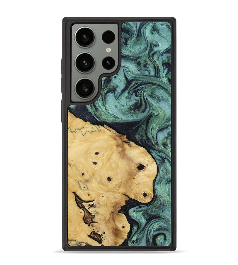 Galaxy S23 Ultra Wood Phone Case - Aliana (Green, 817716)