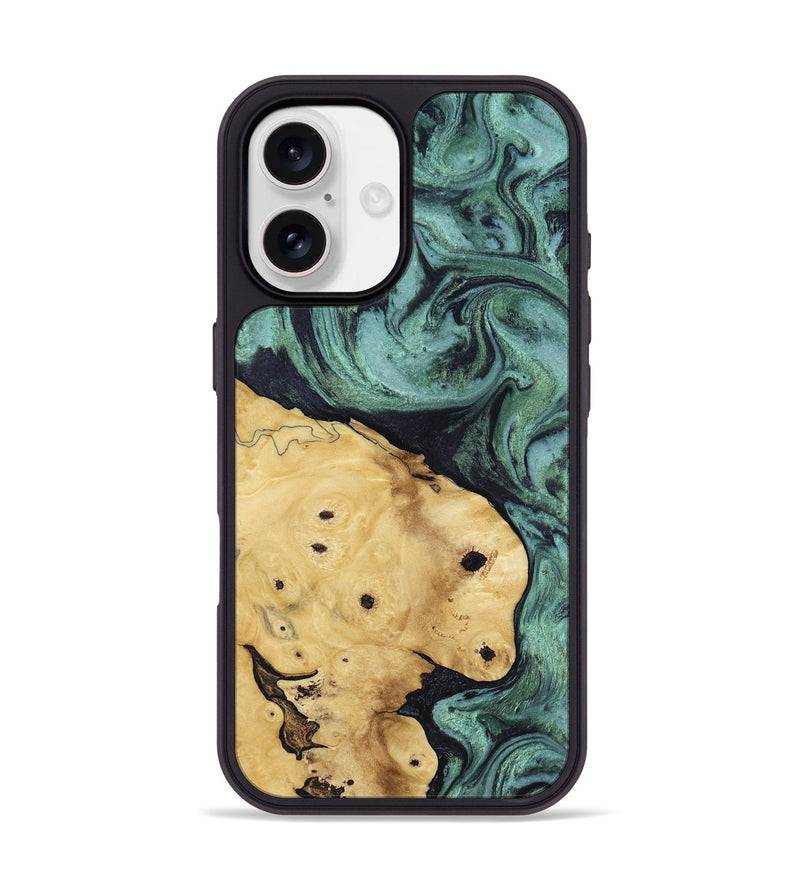 iPhone 17 Wood Phone Case - Aliana (Green, 817716)