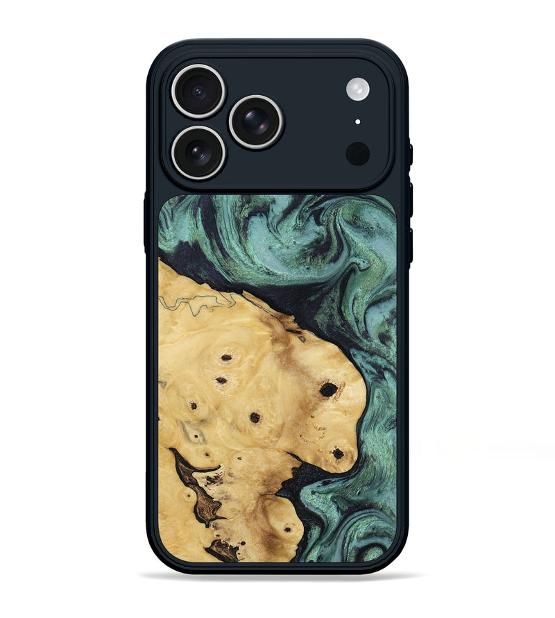 iPhone 17 Pro Max Wood Phone Case - Aliana (Green, 817716)