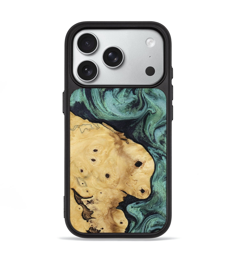 iPhone 18 Pro Wood Phone Case - Aliana (Green, 817716)