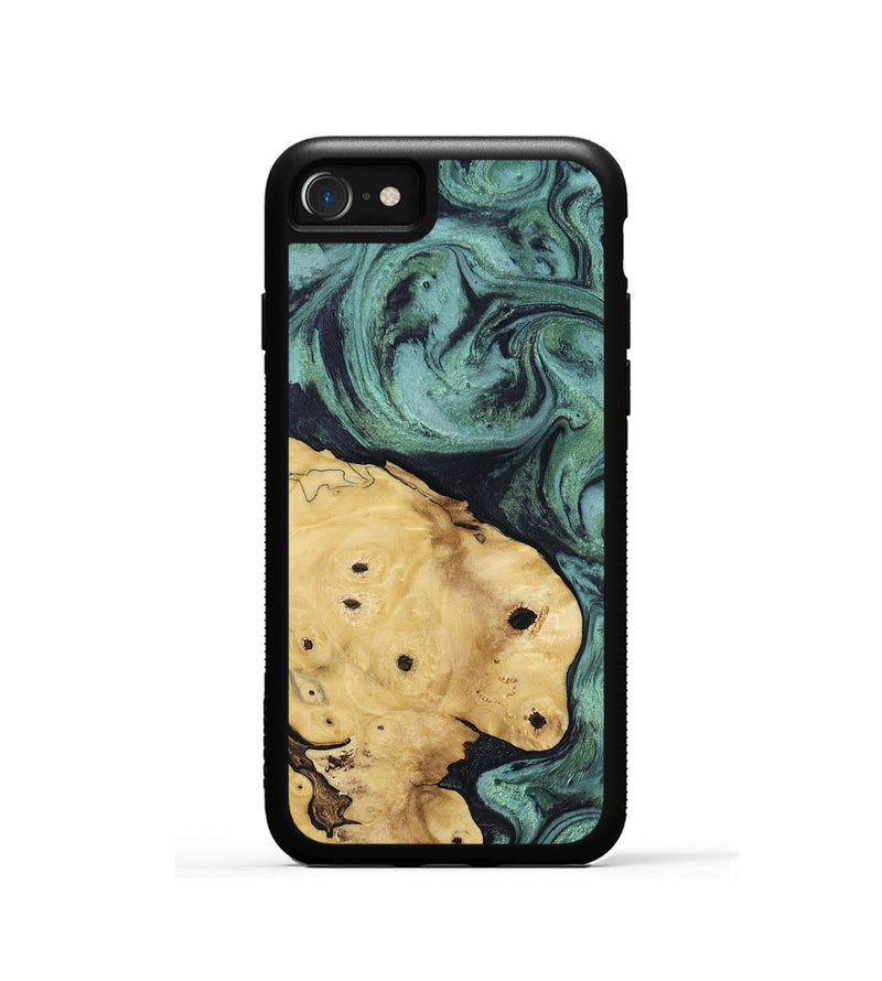 iPhone SE Wood Phone Case - Aliana (Green, 817716)