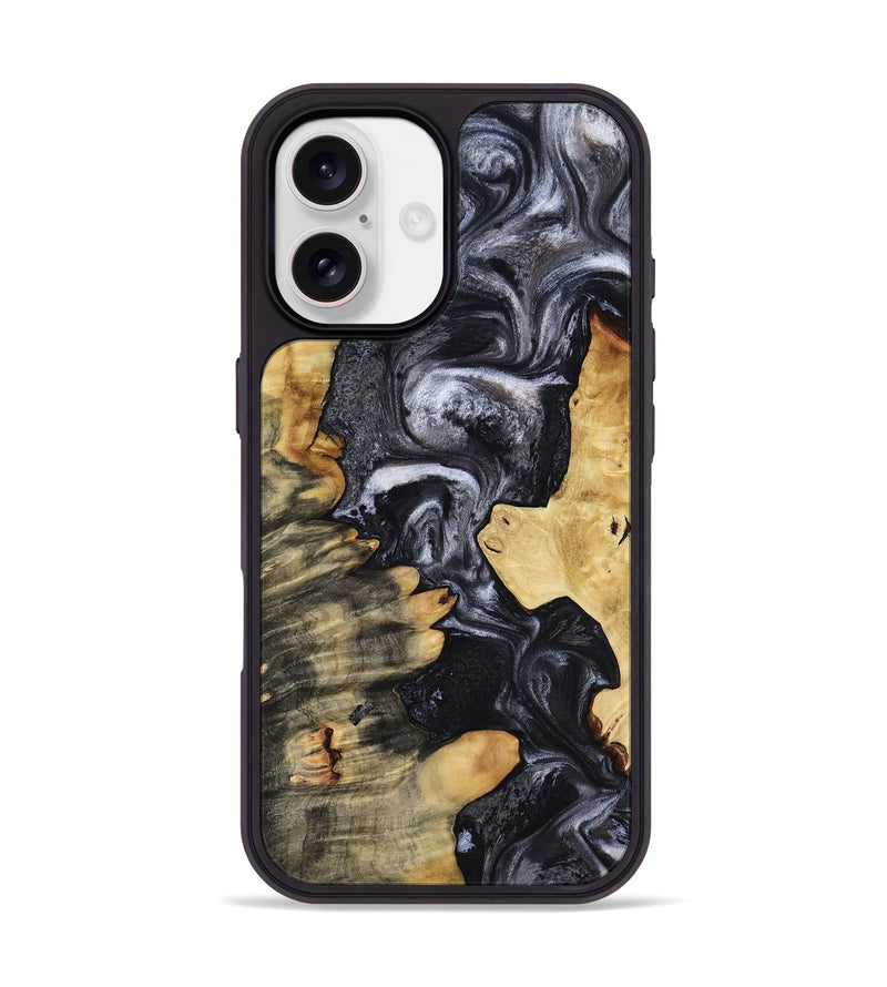 iPhone 17 Wood Phone Case - Athena (Black & White, 817785)