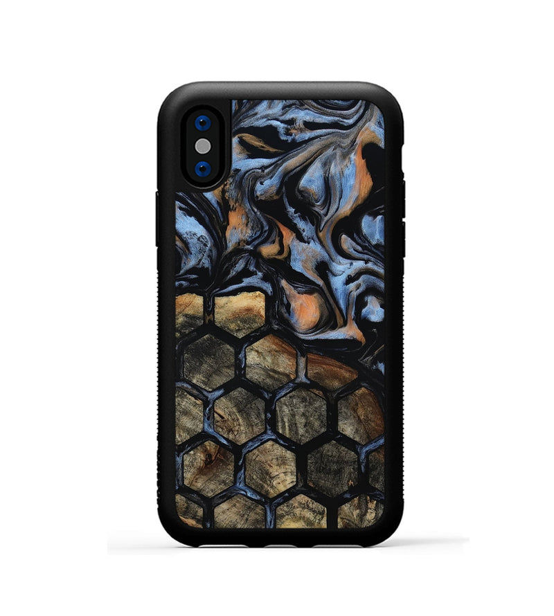 iPhone Xs Wood Phone Case - Cason (Pattern, 817797)