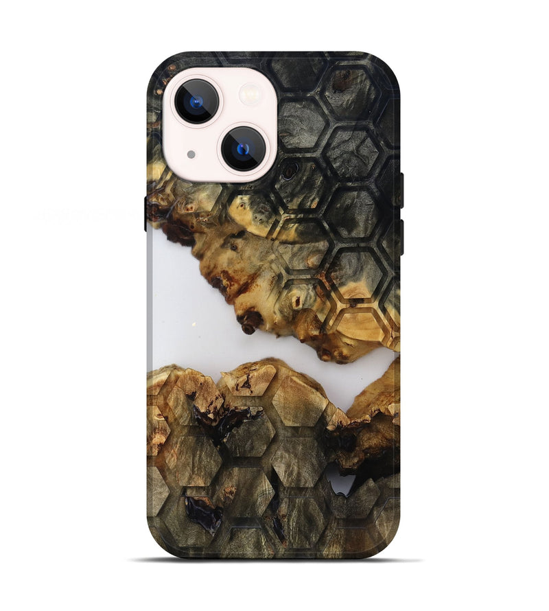 iPhone 13 Wood Live Edge Phone Case - Gloria (Clear, 817822)