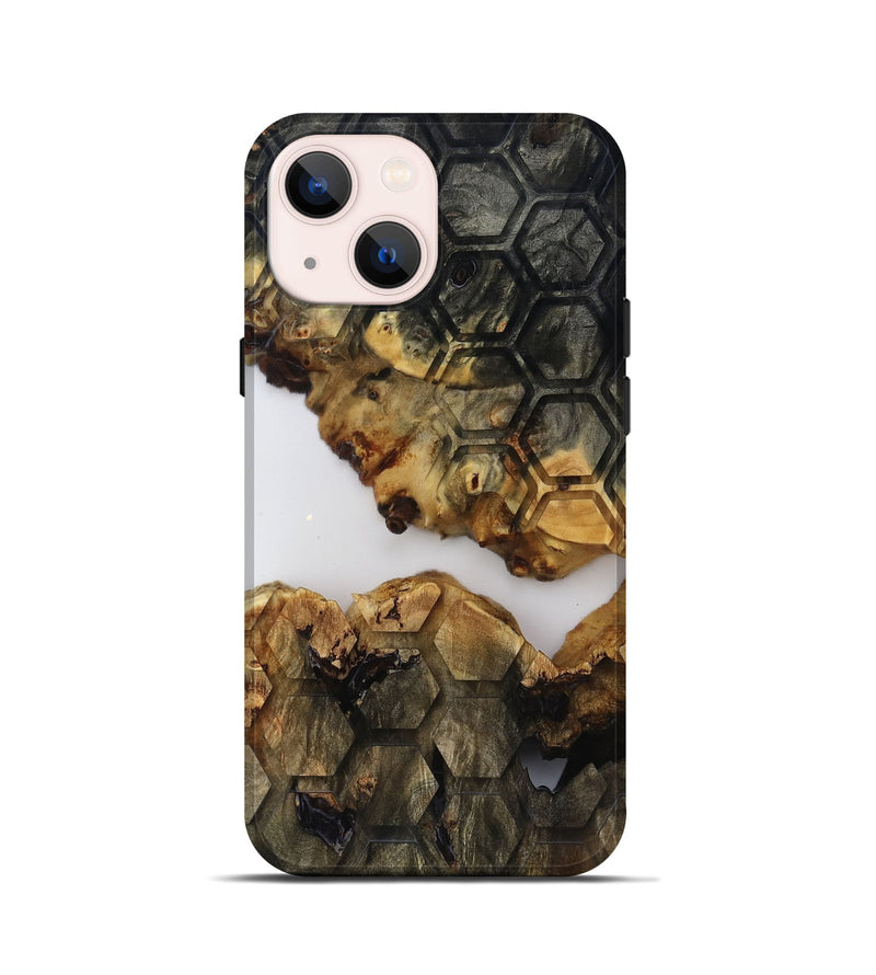 iPhone 13 mini Wood Live Edge Phone Case - Gloria (Clear, 817822)