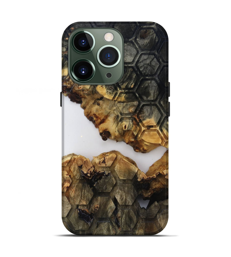iPhone 13 Pro Wood Live Edge Phone Case - Gloria (Clear, 817822)