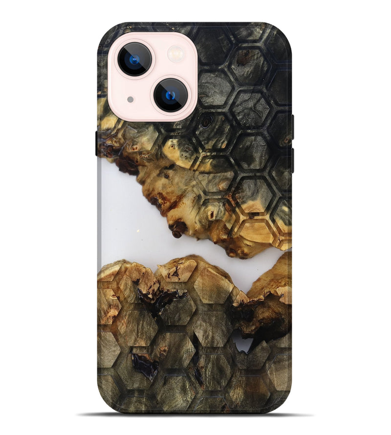 iPhone 14 Plus Wood Live Edge Phone Case - Gloria (Clear, 817822)
