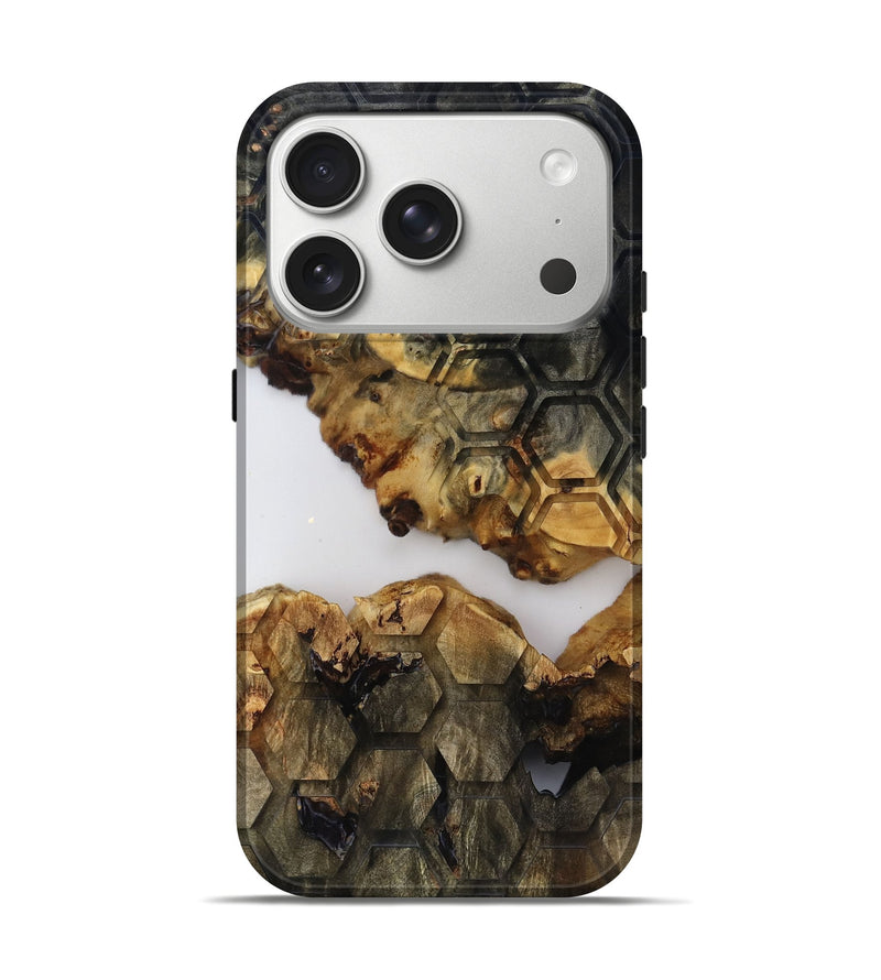 iPhone 17 Pro Wood Live Edge Phone Case - Gloria (Clear, 817822)