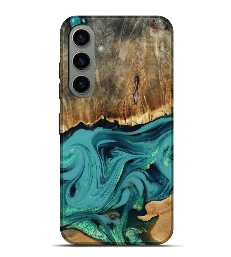 Galaxy S24 Plus Wood Live Edge Phone Case - Diya (Green, 817825)