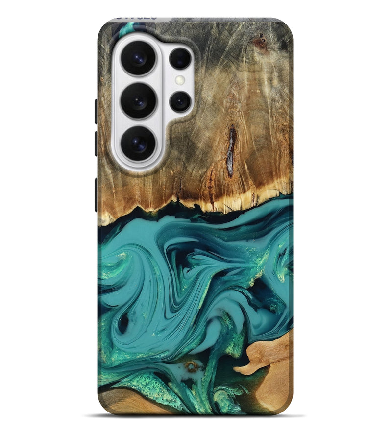 Galaxy S26 Ultra Wood Live Edge Phone Case - Diya (Green, 817825)