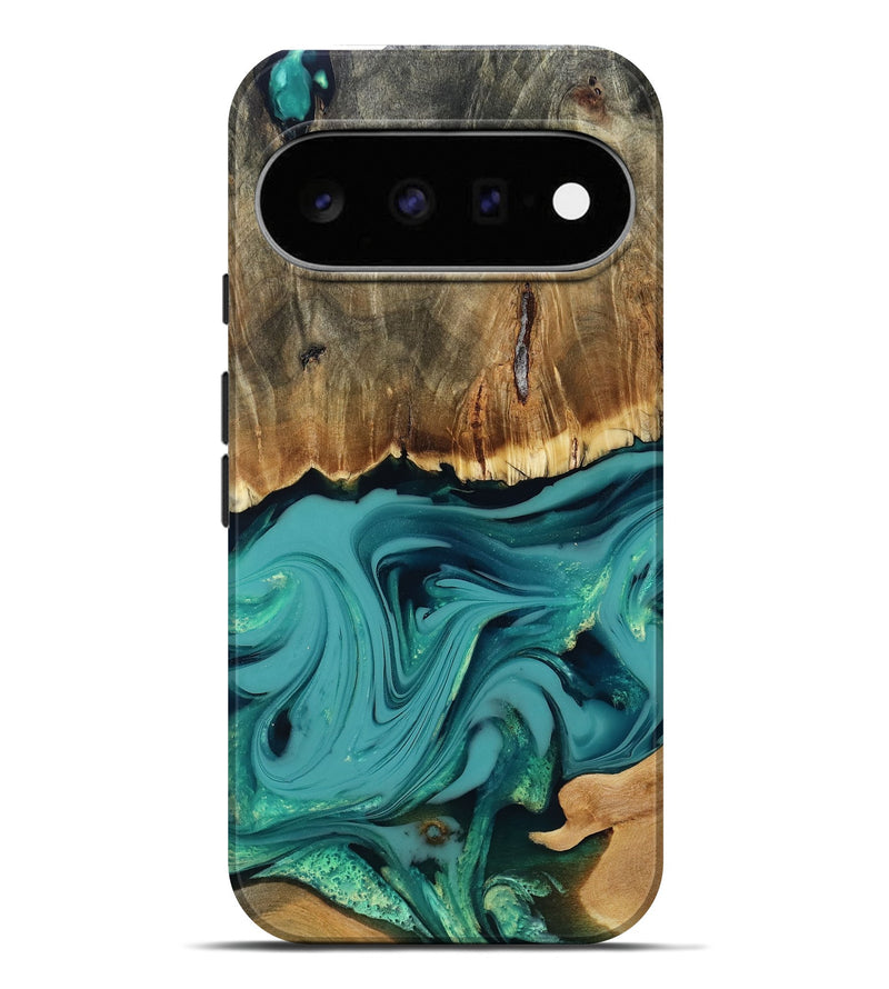 Pixel 11 Pro XL Wood Live Edge Phone Case - Diya (Green, 817825)