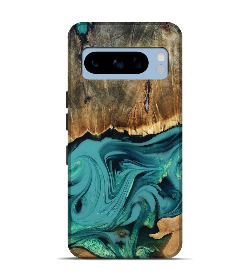 Pixel 8 Pro Wood Live Edge Phone Case - Diya (Green, 817825)