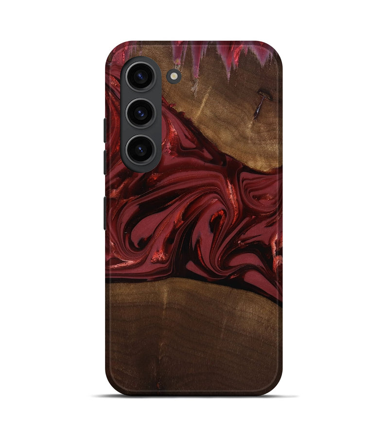 Galaxy S23 Wood Live Edge Phone Case - Roberta (Red, 817826)