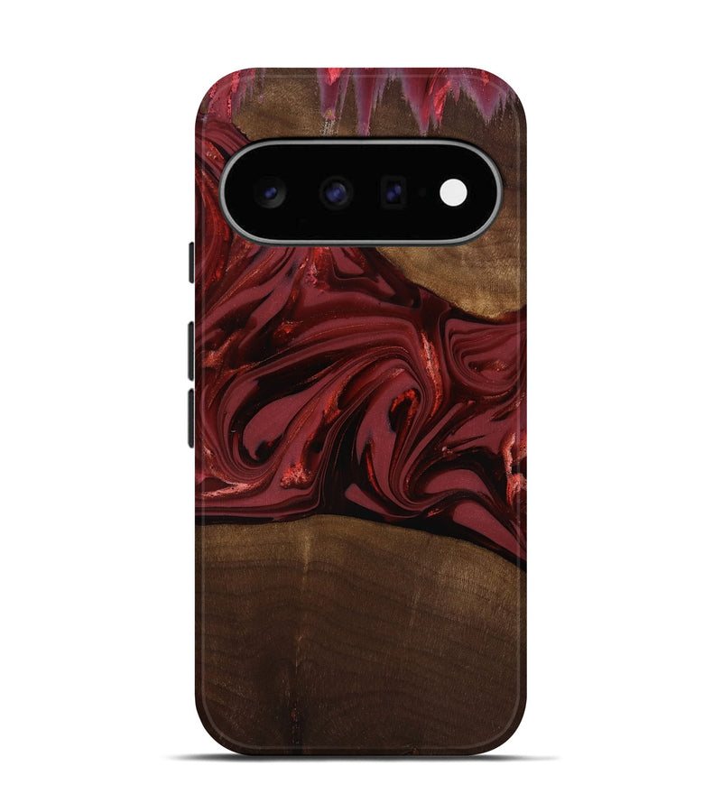 Pixel 11 Wood Live Edge Phone Case - Roberta (Red, 817826)
