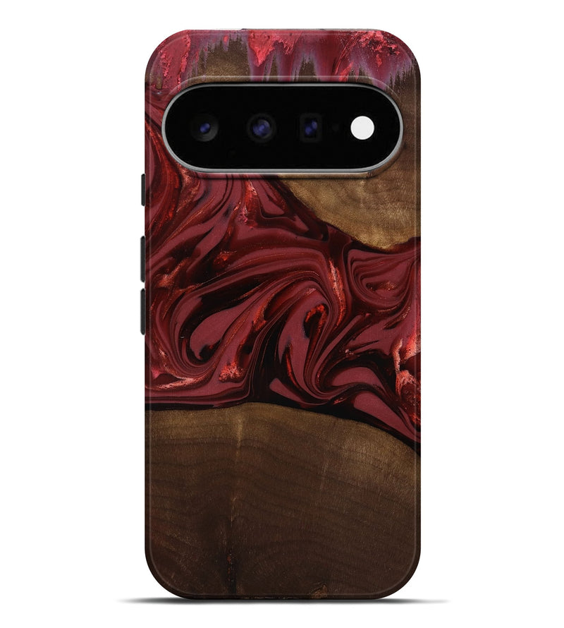 Pixel 11 Pro XL Wood Live Edge Phone Case - Roberta (Red, 817826)