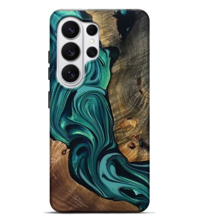 Galaxy S26 Ultra Wood Live Edge Phone Case - Adonis (Green, 817829)