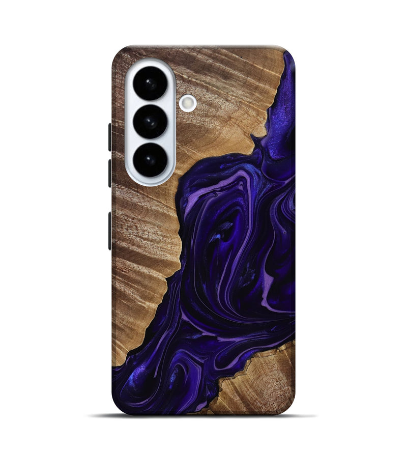 Galaxy S26 Wood Live Edge Phone Case - Milana (Purple, 817831)