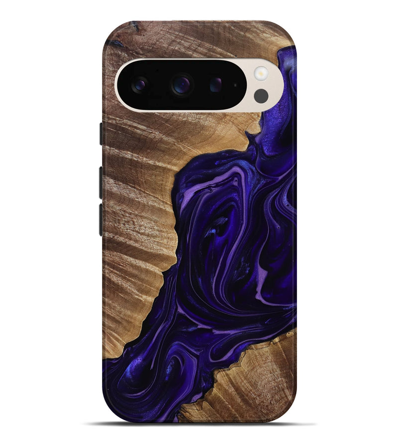 Pixel 9 Pro XL Wood Live Edge Phone Case - Milana (Purple, 817831)