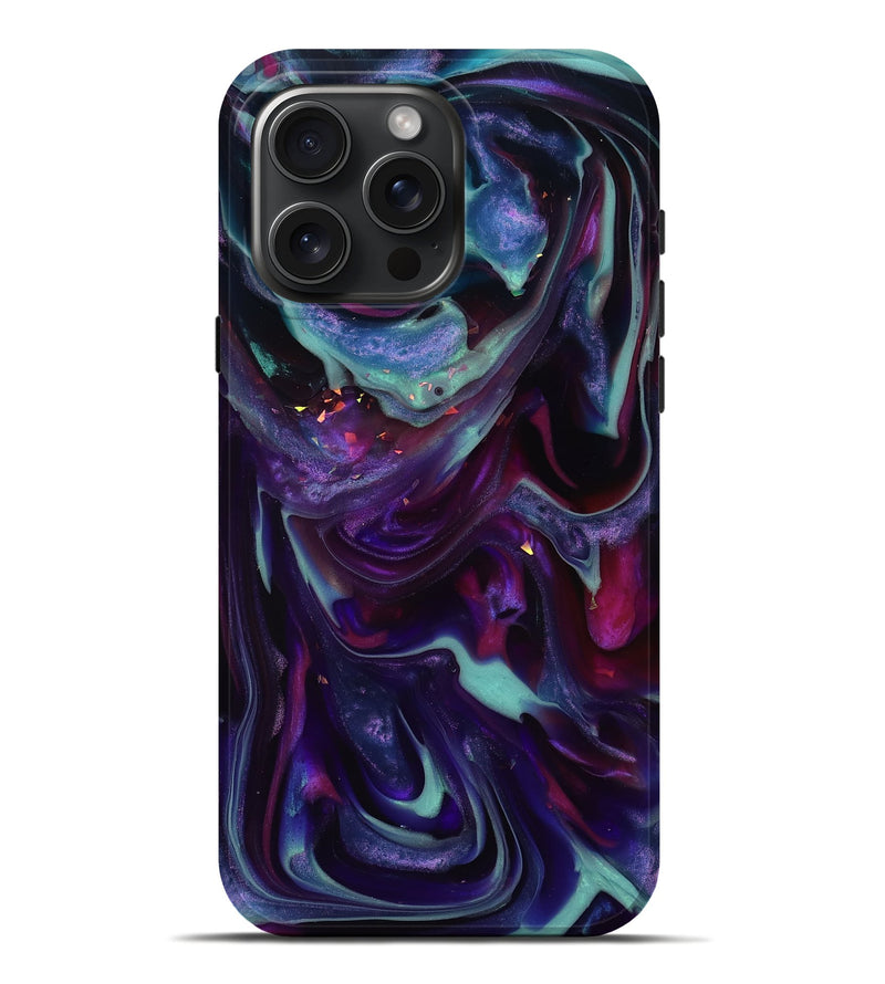 iPhone 16 Pro Max ResinArt Live Edge Phone Case - Kohen (Purple, 817834)
