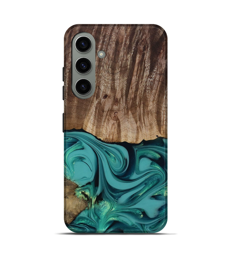 Galaxy S24 Wood Live Edge Phone Case - Braxton (Green, 817837)