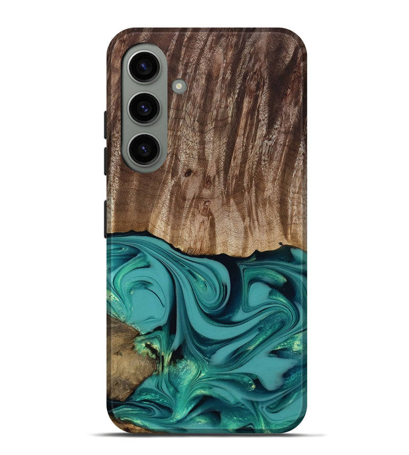Galaxy S24 Plus Wood Live Edge Phone Case - Braxton (Green, 817837)