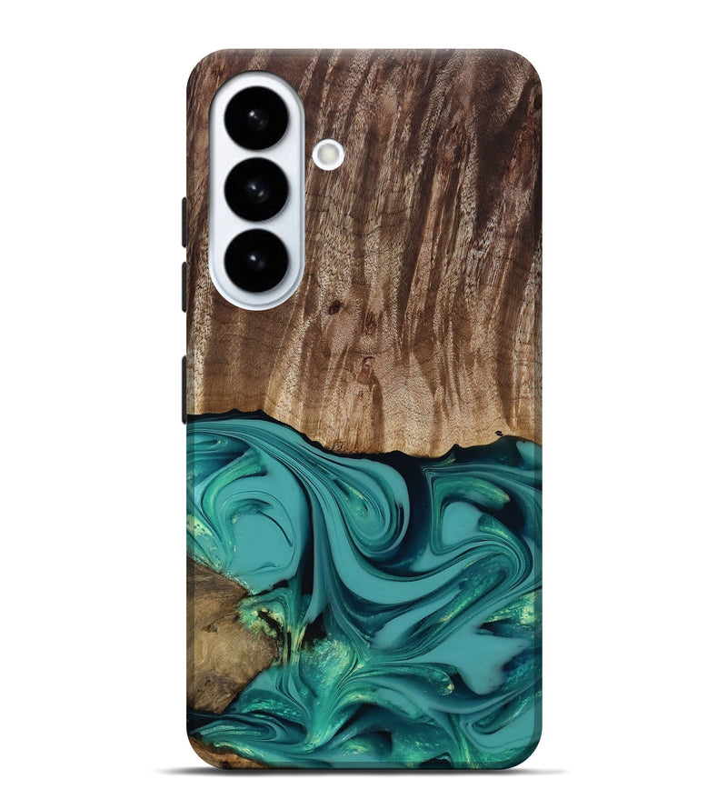 Galaxy S26 Plus Wood Live Edge Phone Case - Braxton (Green, 817837)