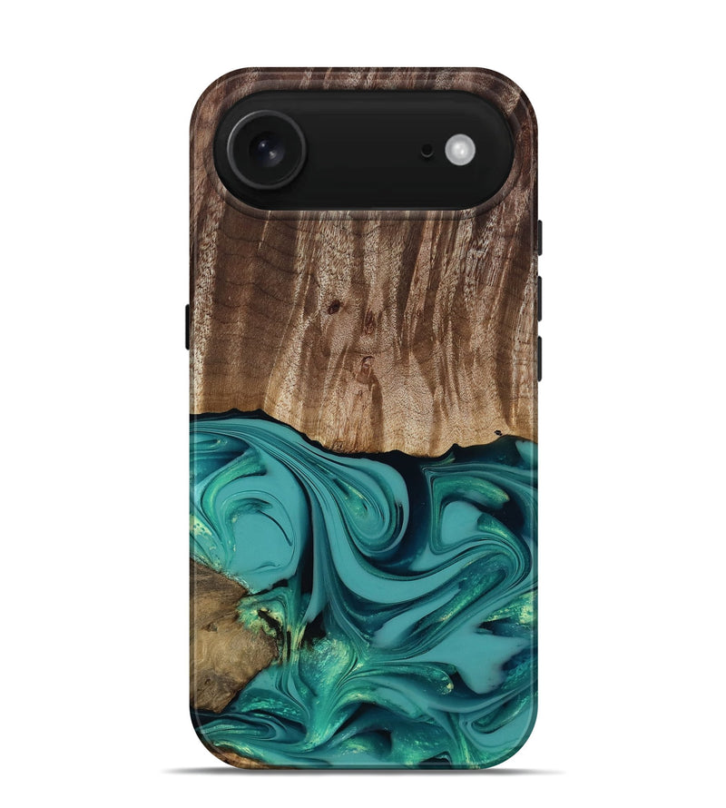 iPhone 17 Air Wood Live Edge Phone Case - Braxton (Green, 817837)