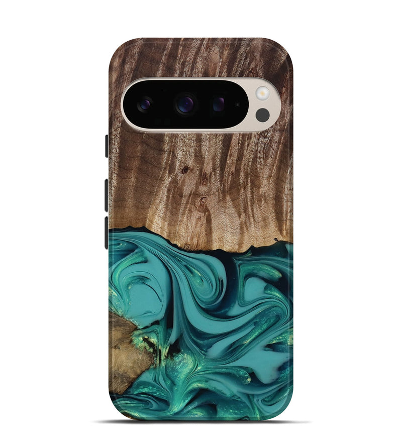 Pixel 10 Pro Wood Live Edge Phone Case - Braxton (Green, 817837)