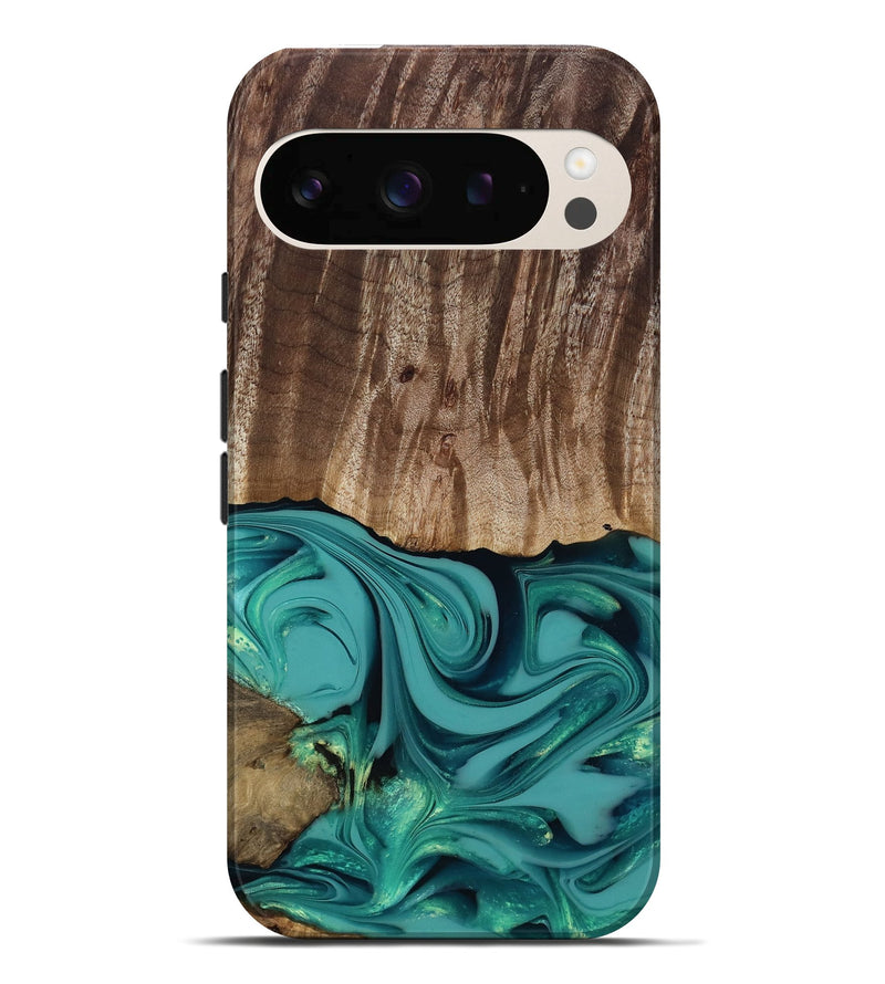 Pixel 10 Pro XL Wood Live Edge Phone Case - Braxton (Green, 817837)