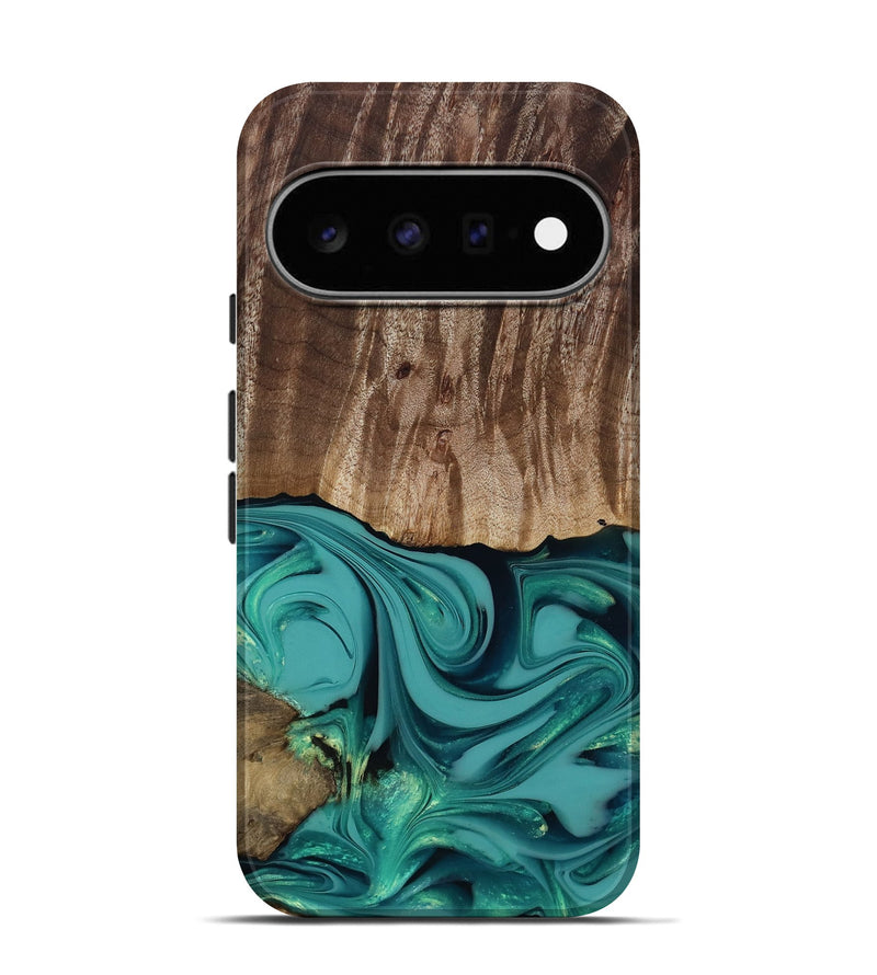 Pixel 11 Pro Wood Live Edge Phone Case - Braxton (Green, 817837)