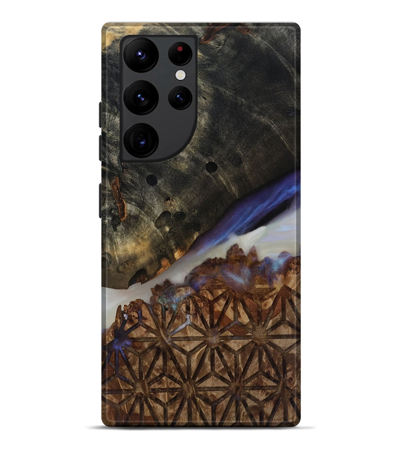Galaxy S22 Ultra Wood Live Edge Phone Case - Kyrie (Clear, 817838)