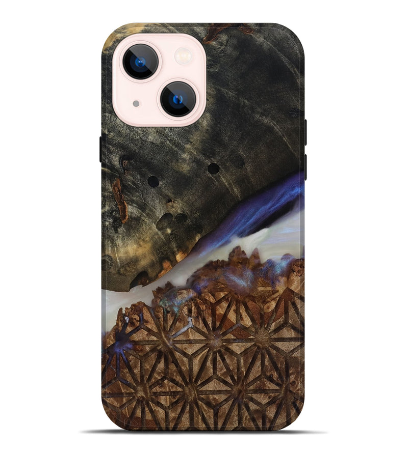 iPhone 14 Plus Wood Live Edge Phone Case - Kyrie (Clear, 817838)