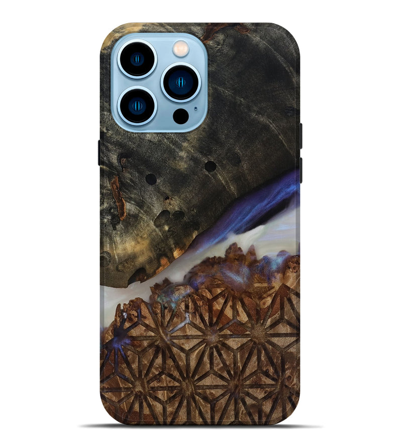 iPhone 14 Pro Max Wood Live Edge Phone Case - Kyrie (Clear, 817838)