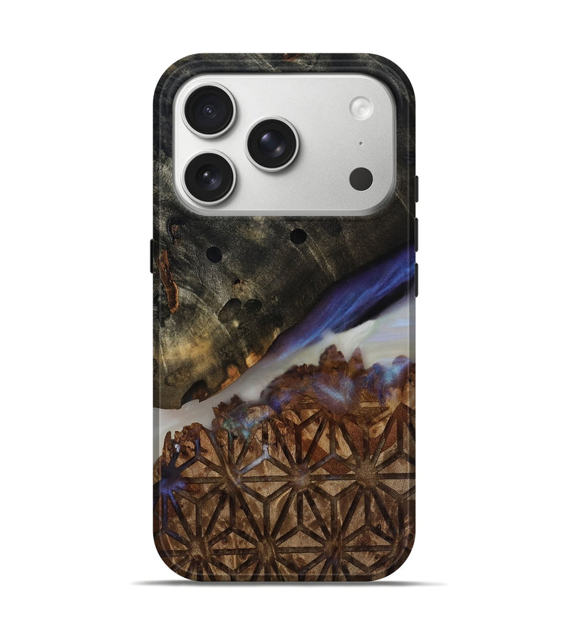iPhone 17 Pro Wood Live Edge Phone Case - Kyrie (Clear, 817838)