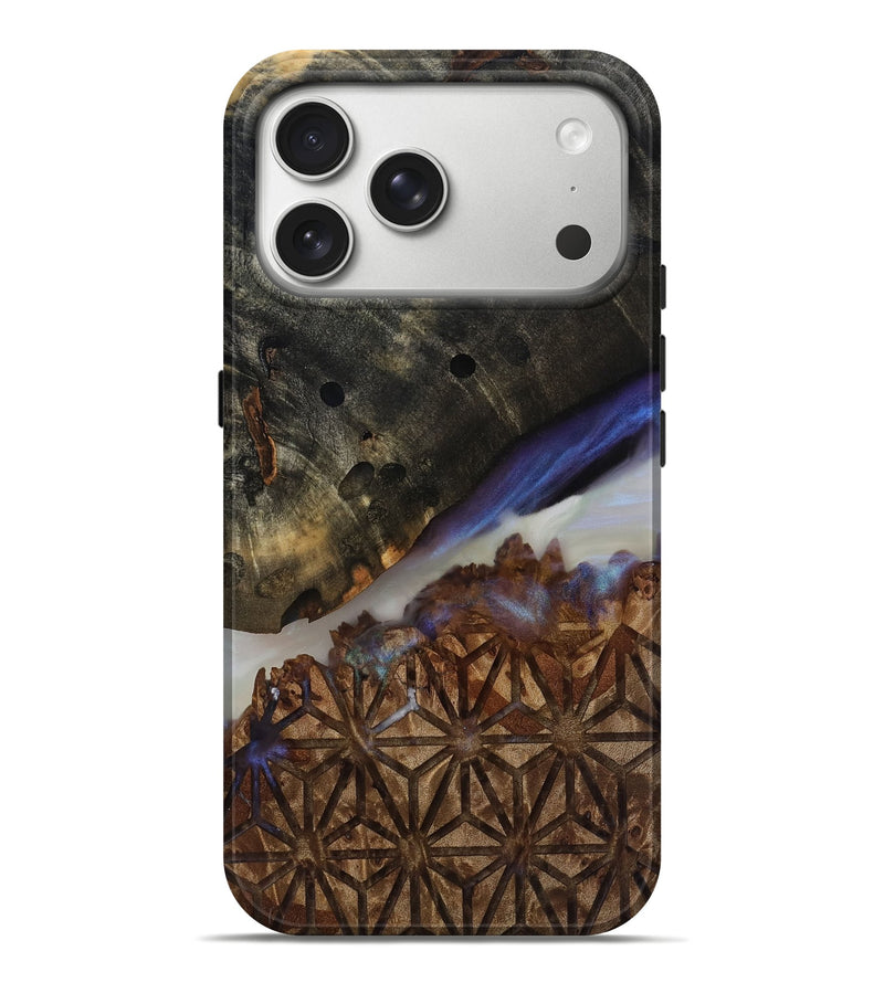 iPhone 17 Pro Max Wood Live Edge Phone Case - Kyrie (Clear, 817838)