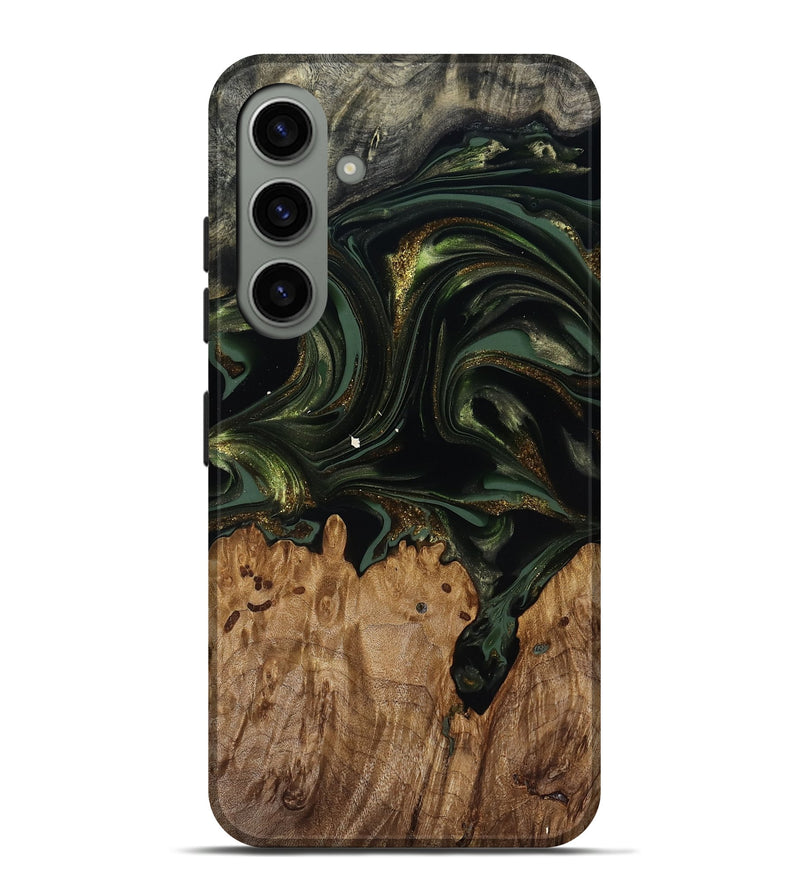 Galaxy S24 Plus Wood Live Edge Phone Case - Shreya (Green, 817841)